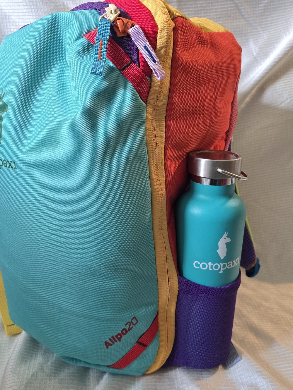 Cotopaxi Allpa 20 Backpack + Cotopaxi Bottle Travel Bundle Billbo Baggies